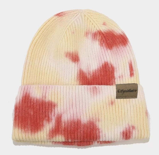 Offgridhatco Tie Dye Yellow, Red, White – Acrylic Blend