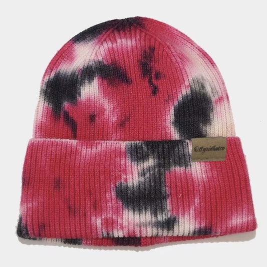 Offgridhatco Tie Dye Pink & Black Marble – Acrylic Blend